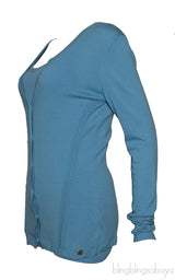Blue Sleeveless Top & Cardigan