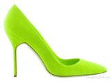 BB Suede Apple Green Pump