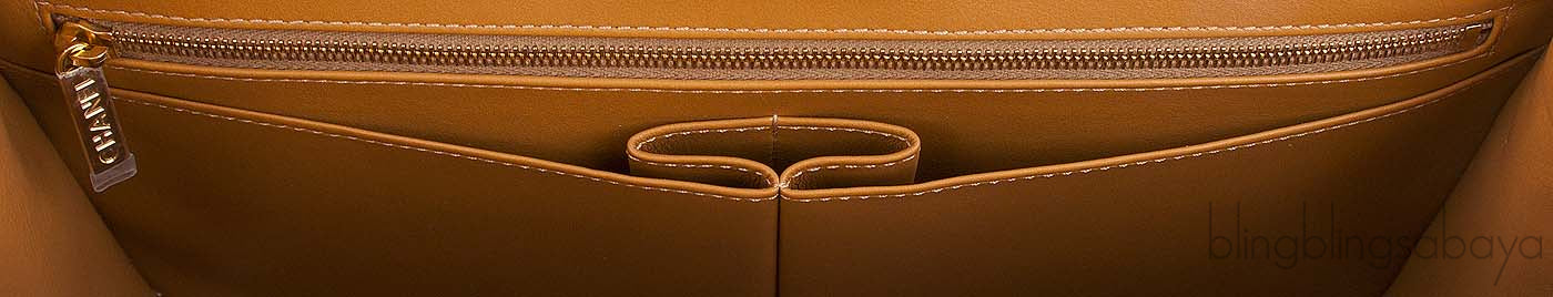 Camel Brown Crocodile Jumbo Flap Bag
