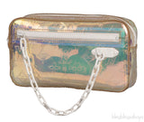 Virgil Prism Monogram Hologram Wristlet Bag