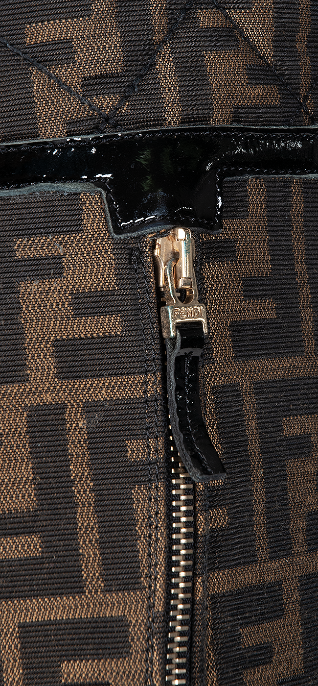 Fendi FF Brown Monogram Boots