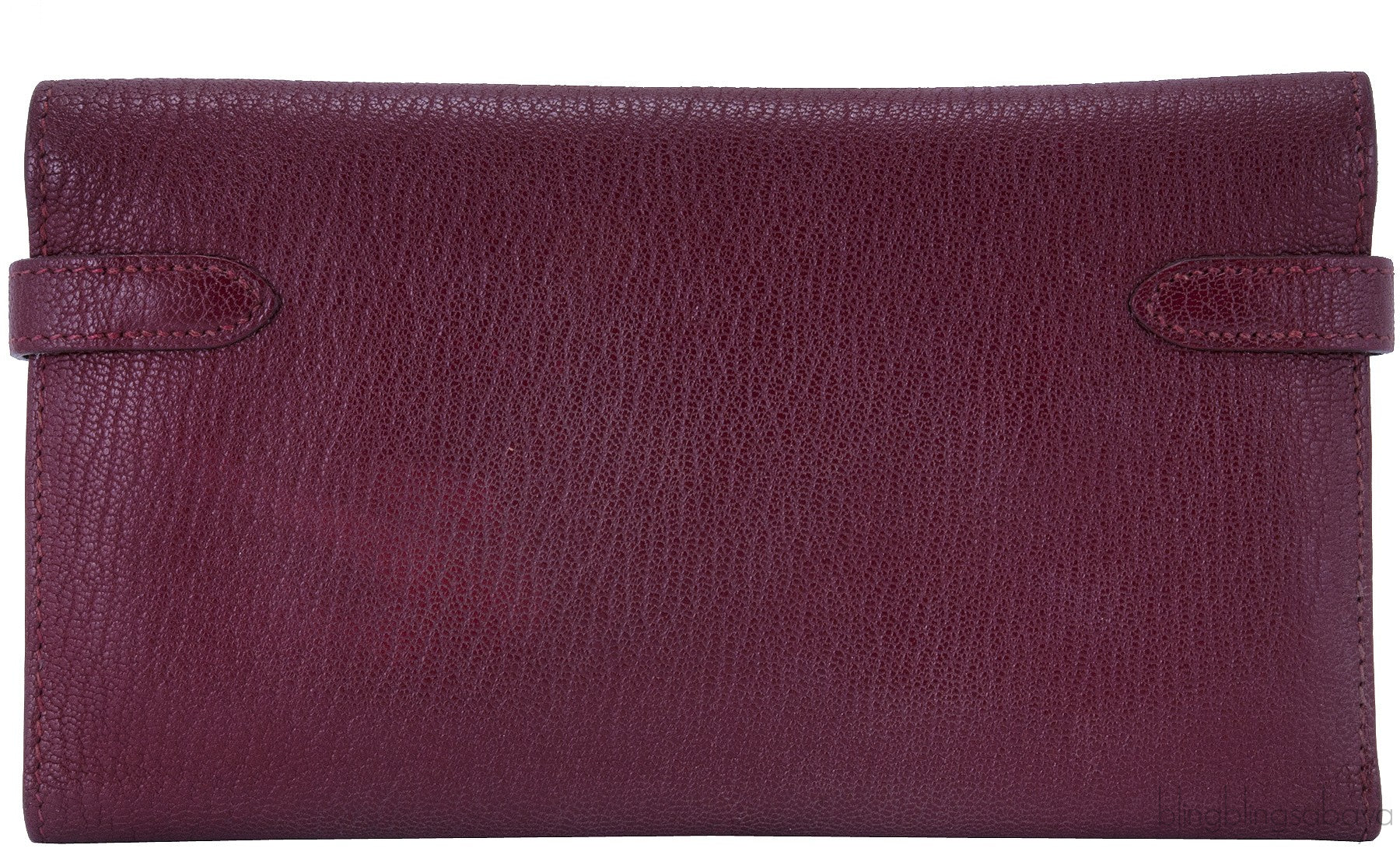 Kelly Long Wallet Chevre Burgundy