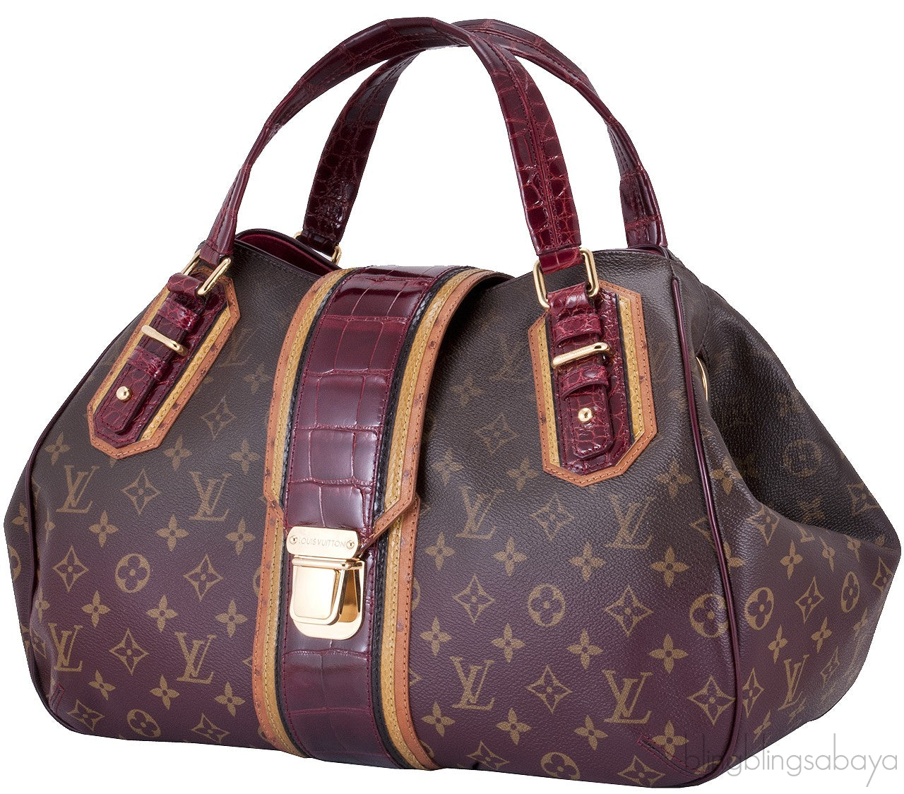 Monogram Grit Exotique Satchel