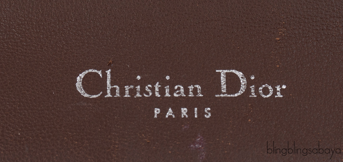 Christian Dior Diorama Brown Crocodile Flap Bag