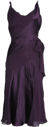Twisted Strap Plum Dress