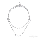 Farandole Long Silver Necklace 120