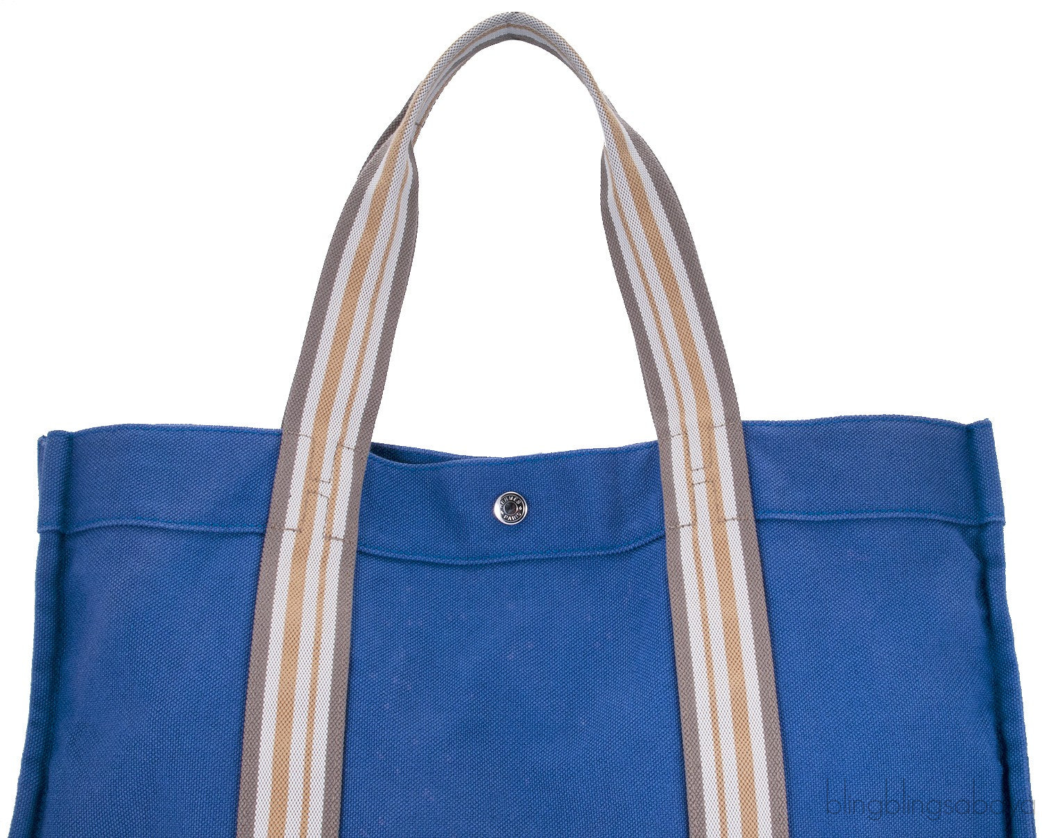 Blue Cotton Canvas Tote