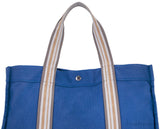 Blue Cotton Canvas Tote