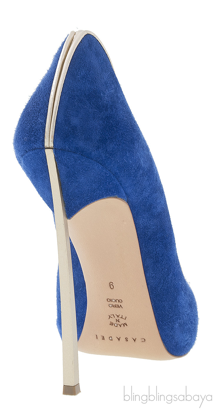 Blue Suede Chic Pump*