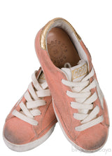 Coral & Gold Super Star Kids Sneaker