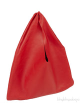 Candy Red Bindle Small Leather Tote Bag