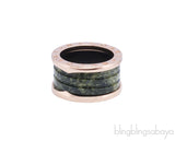 B.Zero1 Rose Gold Marble Ring