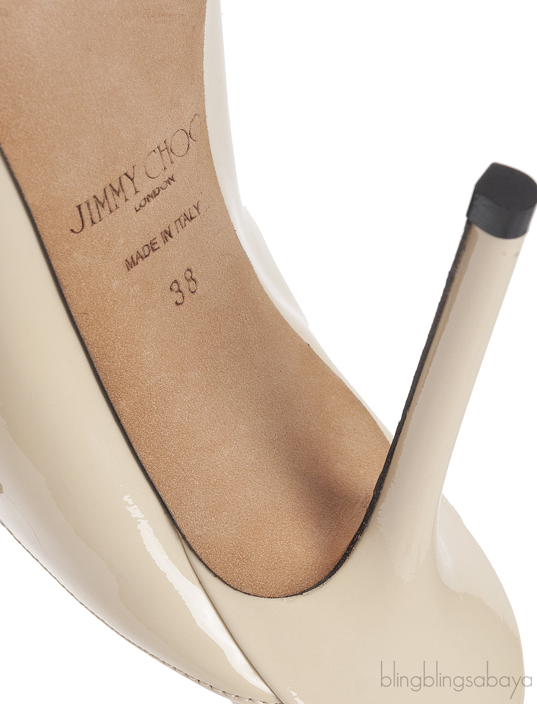 Off-white Bing 100 Crystal-Embellished Patent Leather Mules