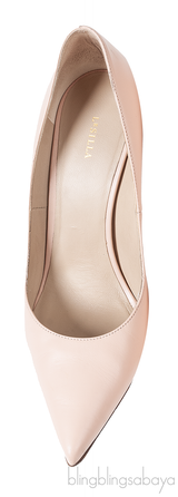 Nude Leather Pointed Toe Heels