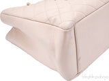 Beige Caviar Shopping Tote