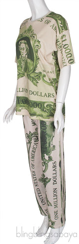 Dollar Print Top & Trouser