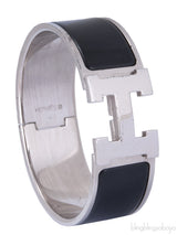 Clic Clac Black H Wide Bracelet