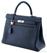 Kelly 35 Black Togo