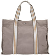 Brown Cotton Canvas Tote