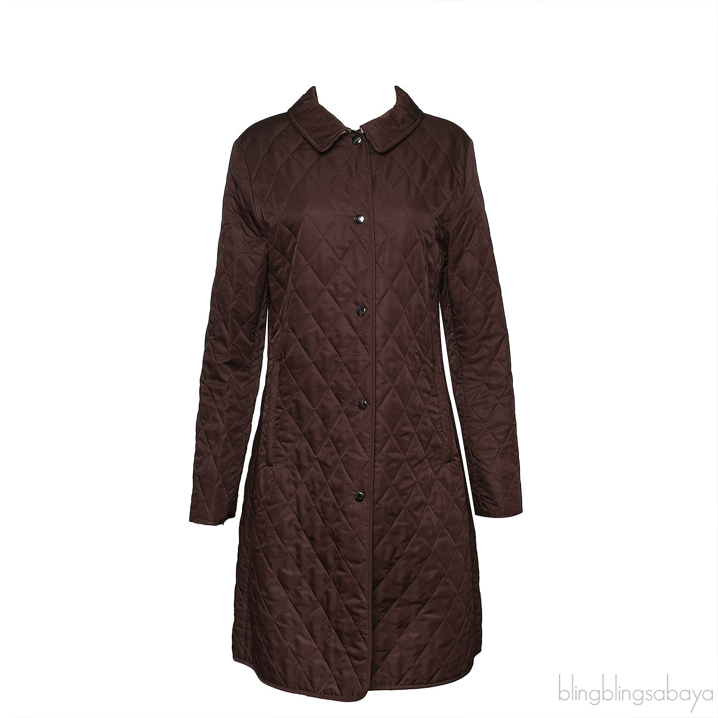 Burberry Brown Quilted Coat