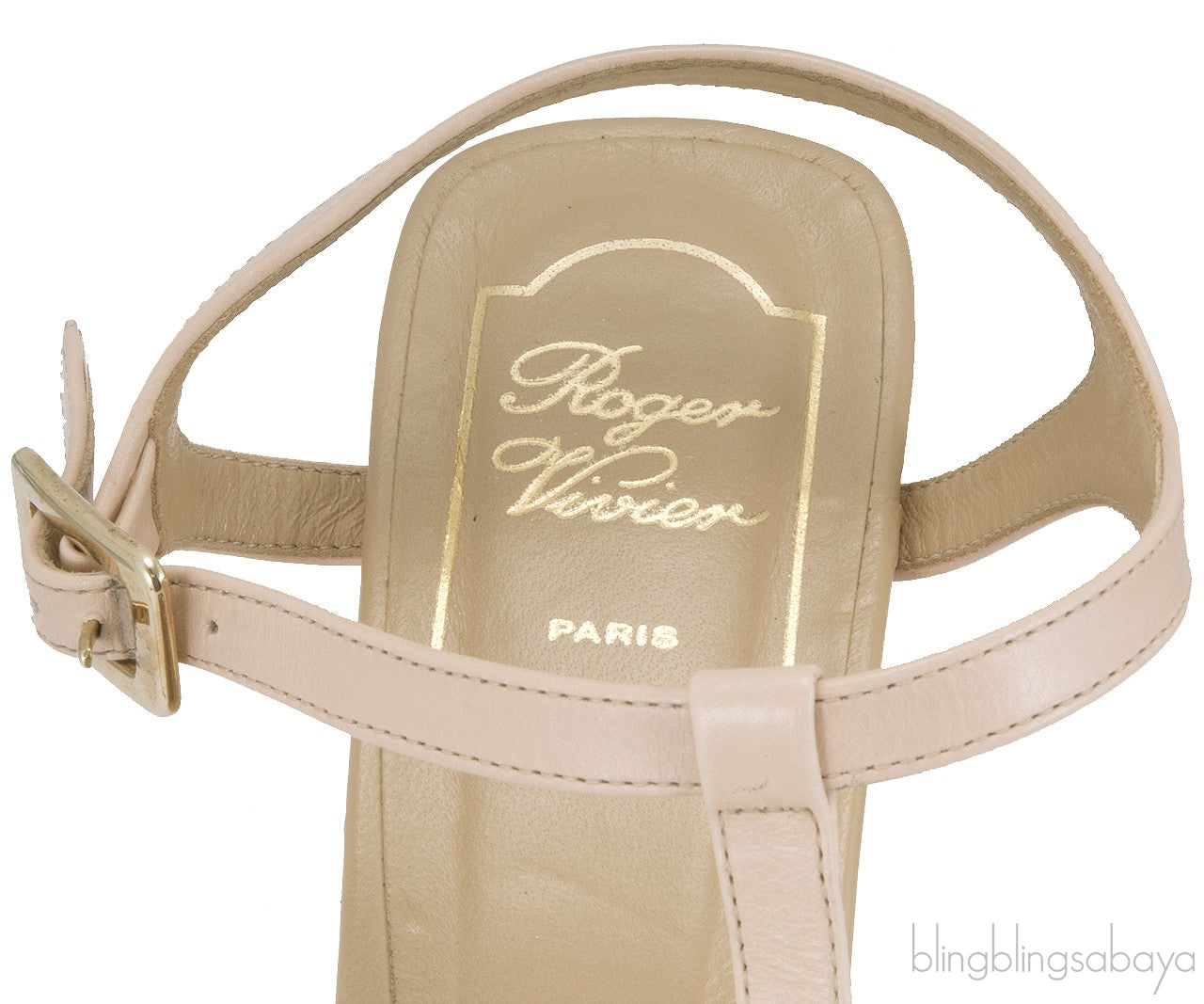 Boucle Nude Leather Sandals*