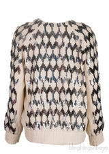 Sequin Embellished Track Jacket