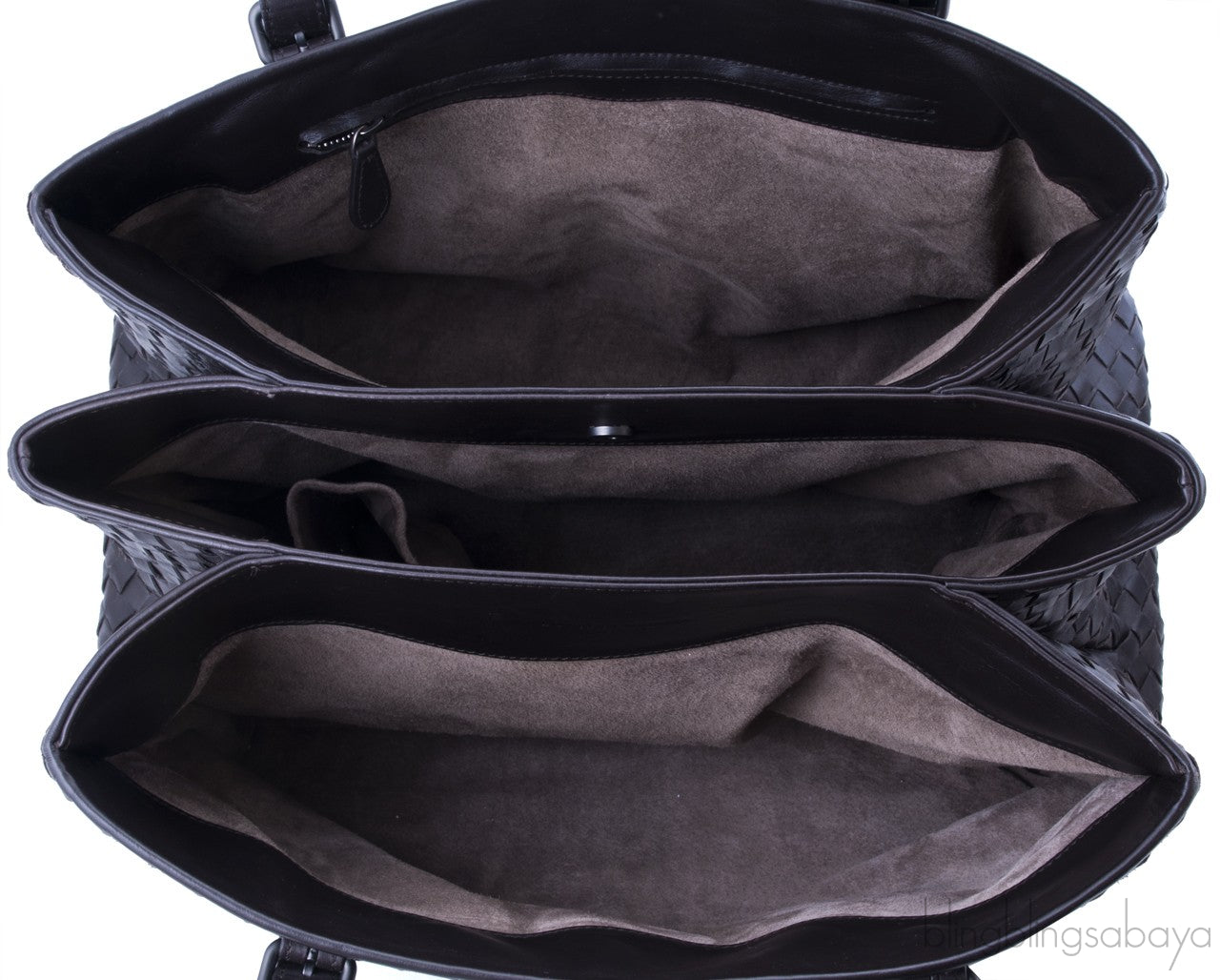 Roma Intrecciato Leather Tote