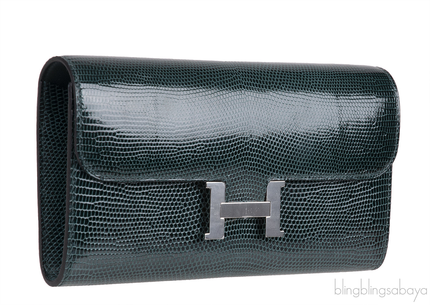 Constance To Go Vert Cypress Lizard Wallet