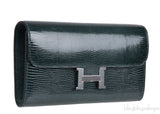 Constance To Go Vert Cypress Lizard Wallet