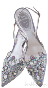 Veneziana Strass PVC Slingback