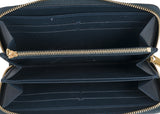 Dark Green Monogram Zip Wallet