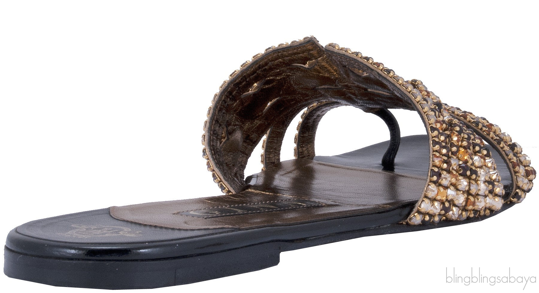 Gold Loren Flat Sandals