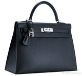 Kelly 32 Black Sellier Epsom