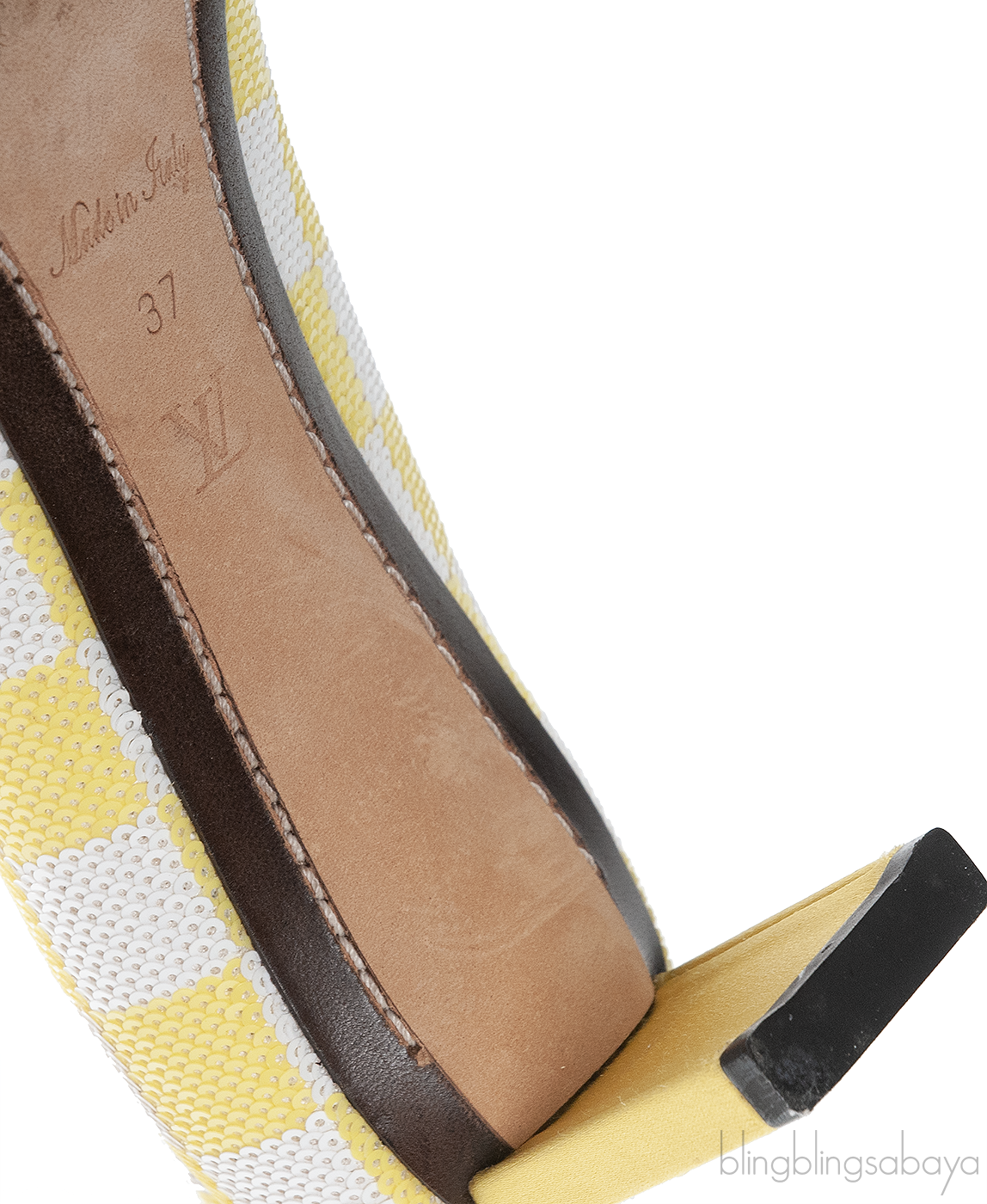 Louis Vuitton Bi-color Sequin Magic Square Satin Pump