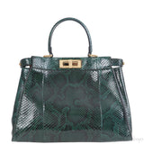 Fendi Peekaboo Medium Green Python Bag