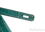 Birkin 35 Malachite Matte Crocodile