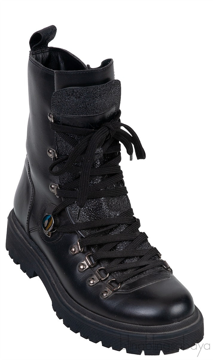 Black Berenice Combat Boots