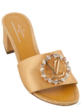 Madeleine Gold Satin Mule