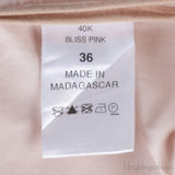 Bliss Pink Off-shoulder Belted Mini Dress