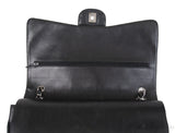 Chanel Black Patent Maxi Double Flap Quilted Bag