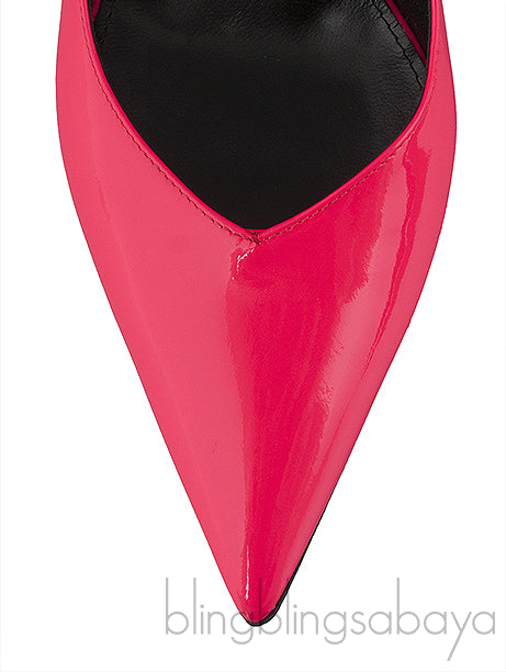 Neon Pink Pointed Toe Heels