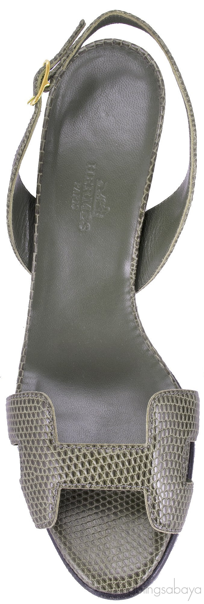 Night 90 Lizard Slingback Heels