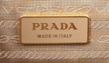 PRADA Gold Saffiano Double Zip Large Tote