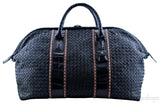 Nero Intrecciato Nappa Croco Duffle