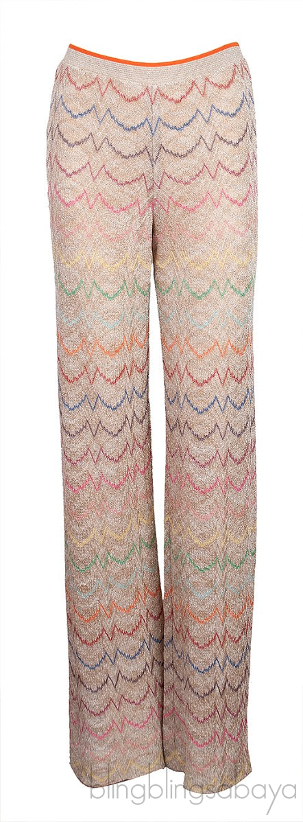 Metallic Beige Trouser