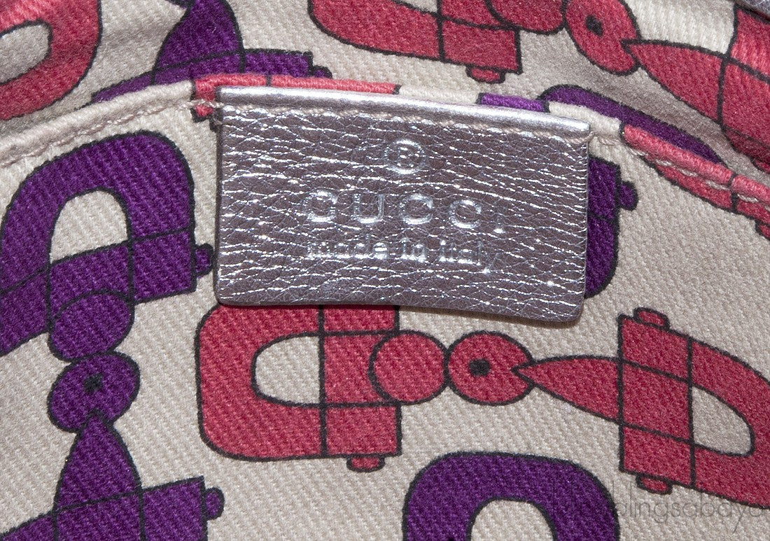 Silver Metallic Small Shoulder Bag