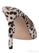 Gianvito Rossi Alice Leopard Print Calf Hair Mules