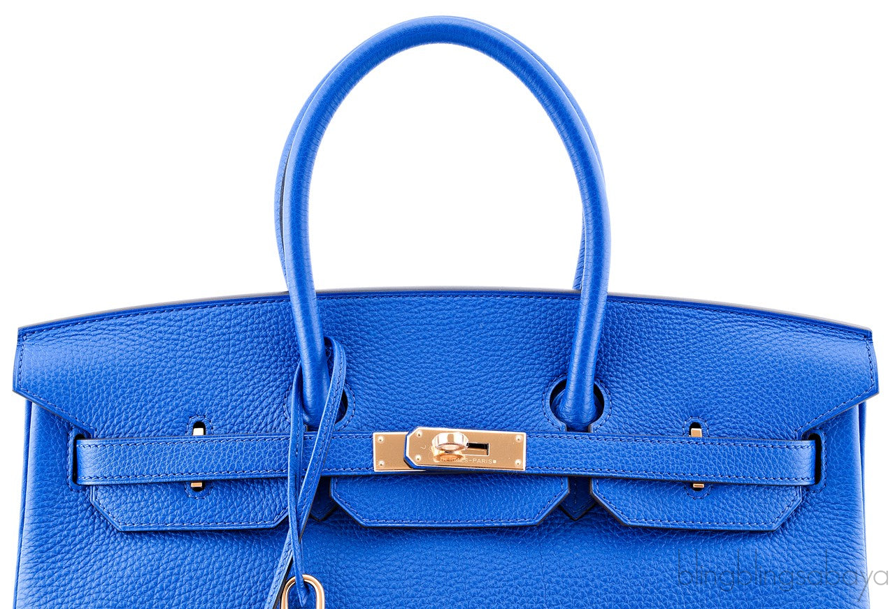 Birkin 35 Blue Electric Togo