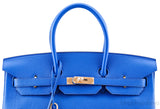Birkin 35 Blue Electric Togo