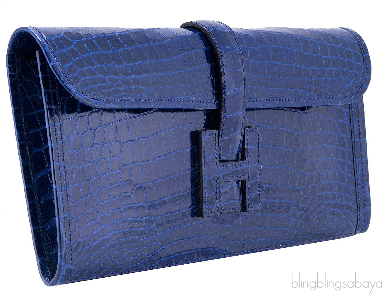 Jige Clutch Blue Niloticus